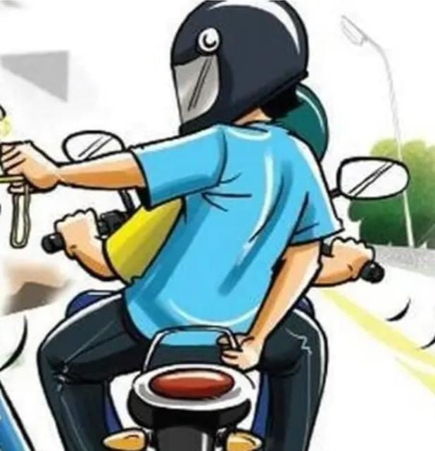 बाइक सवार बदमाशों ने चेन स्नेचिंग की वारदात CCTV में कैद