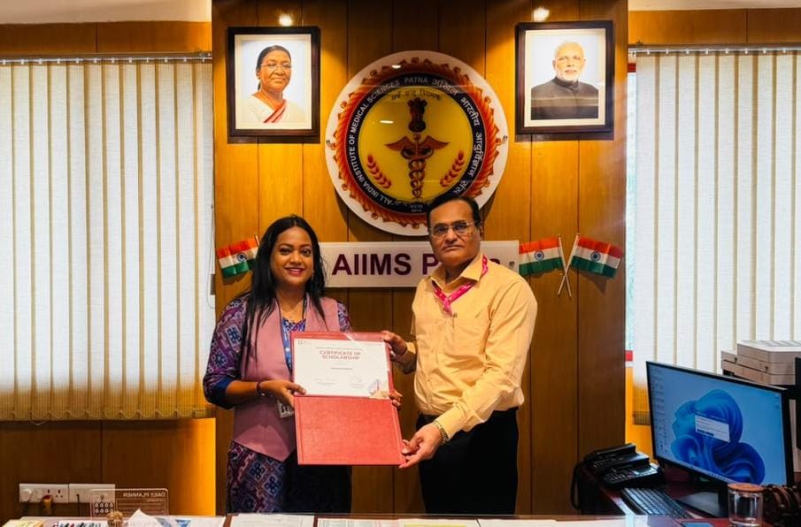 एम्स पटना की डॉ० श्वेतालिना प्रधान को अंतर्राष्ट्रीय सम्मान, भारत की ओर से चुनी गई एकमात्र विद्वान