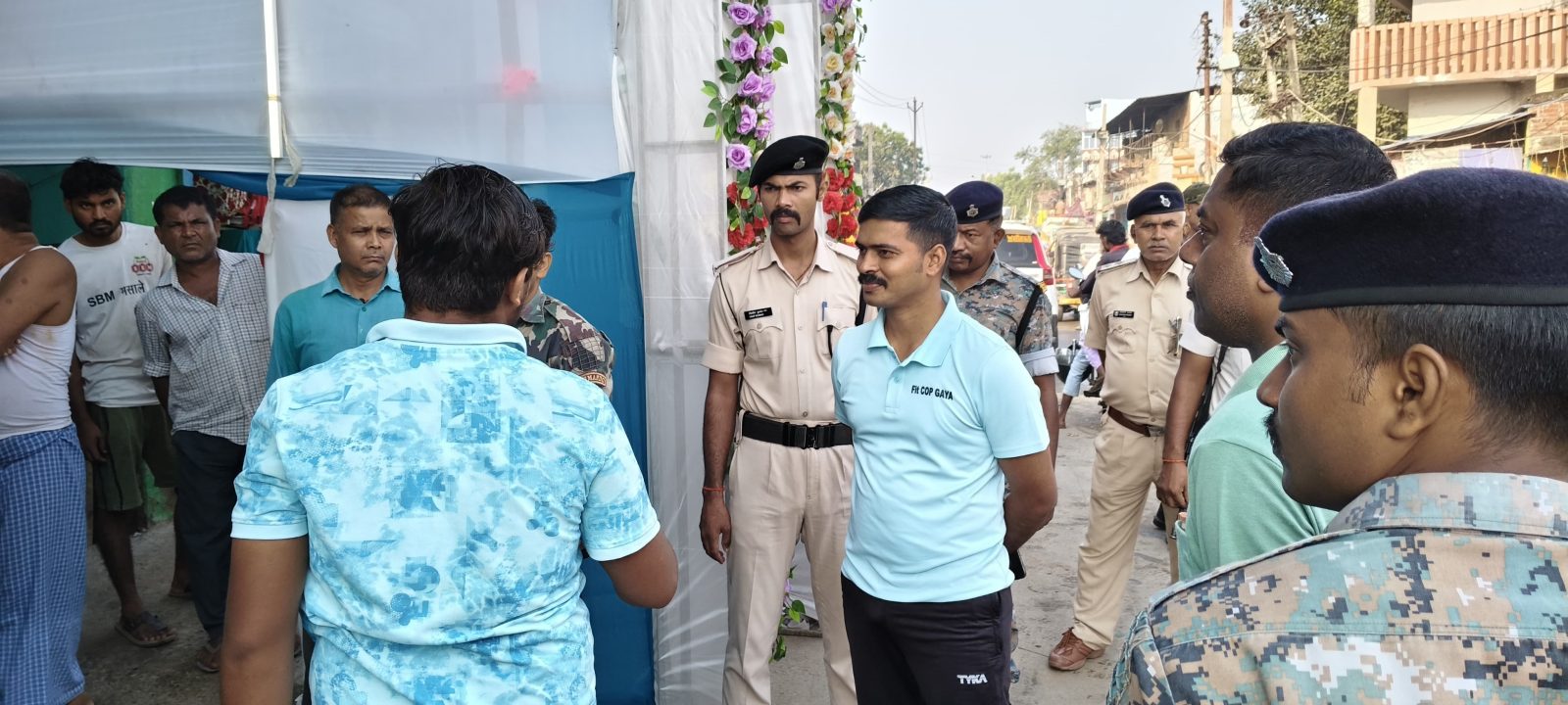 दुर्गा पूजा को लेकर जहानाबाद में पुलिस अधीक्षक ने किया पूजा पंडालों और विसर्जन मार्गो का निरिक्षण